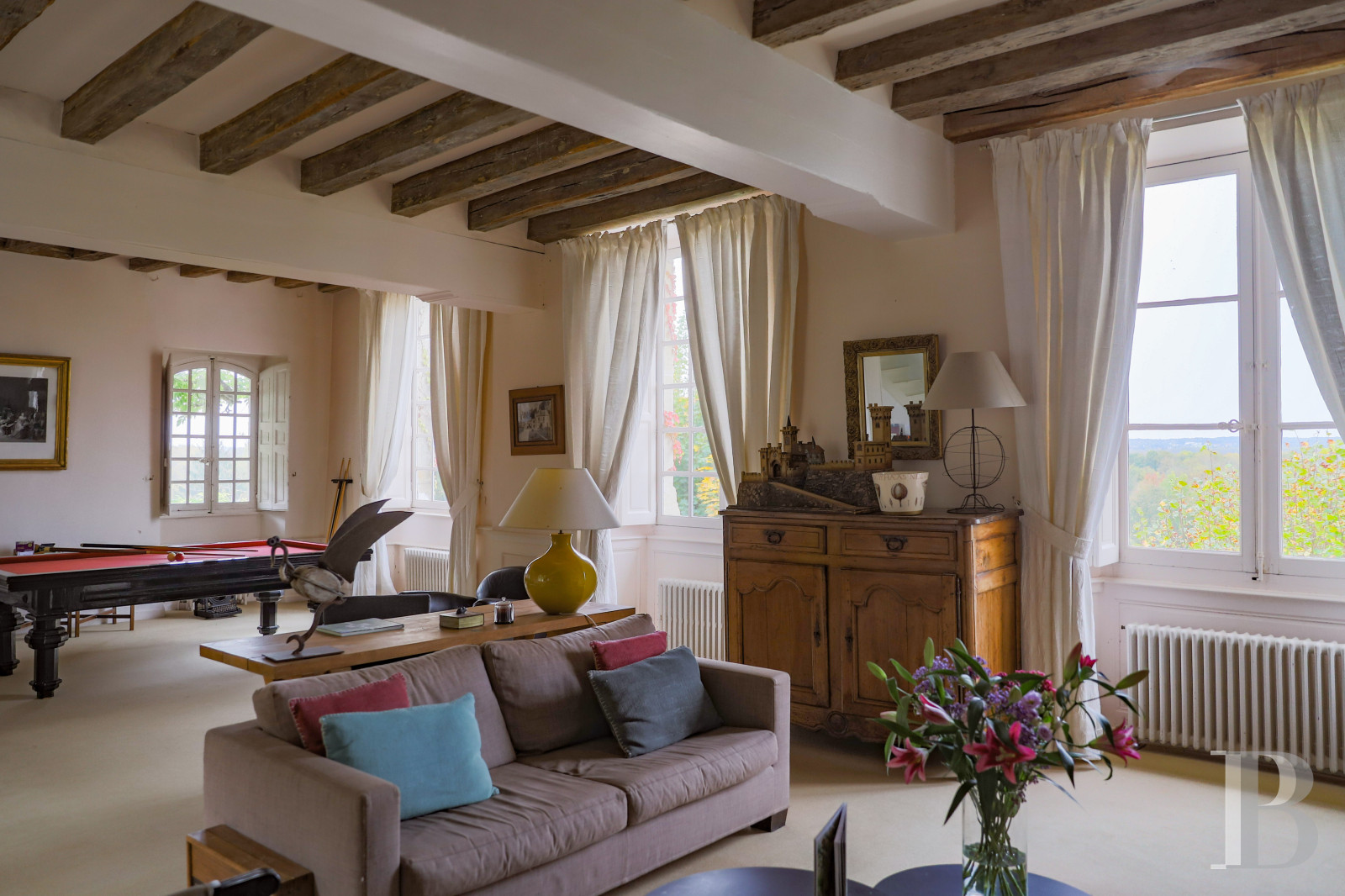En Indre-et-Loire, sur les hauteurs d’un village, près d’Amboise, un château et son hameau en bordure de forêt - photo  n°12